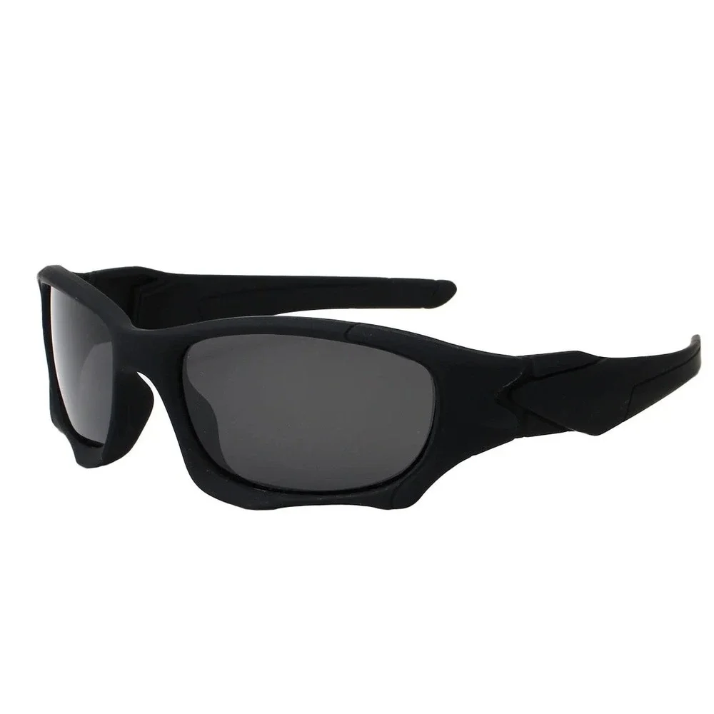 Fashion Black Polarized‎ Sport Sunglasses Safety Men UV Protection Wrap Around